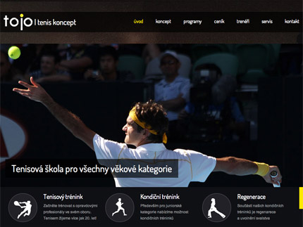 Web ToJo Tenis Koncept.cz