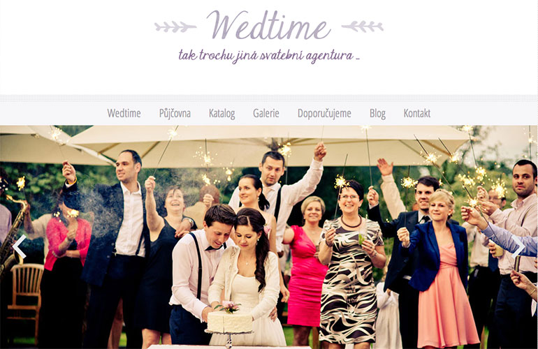 Ukázka webu WedTime.cz - 1